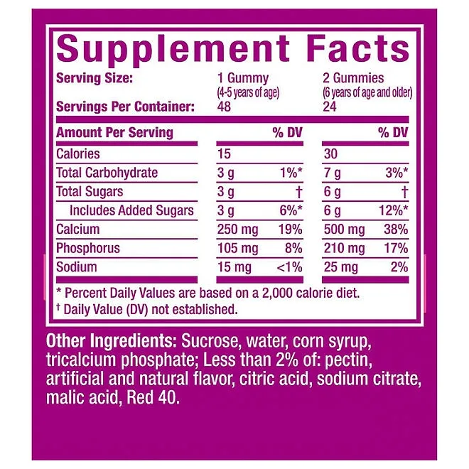 Pepto Kids Chewable Gummies, Bubble Gum, 48 ct. 3