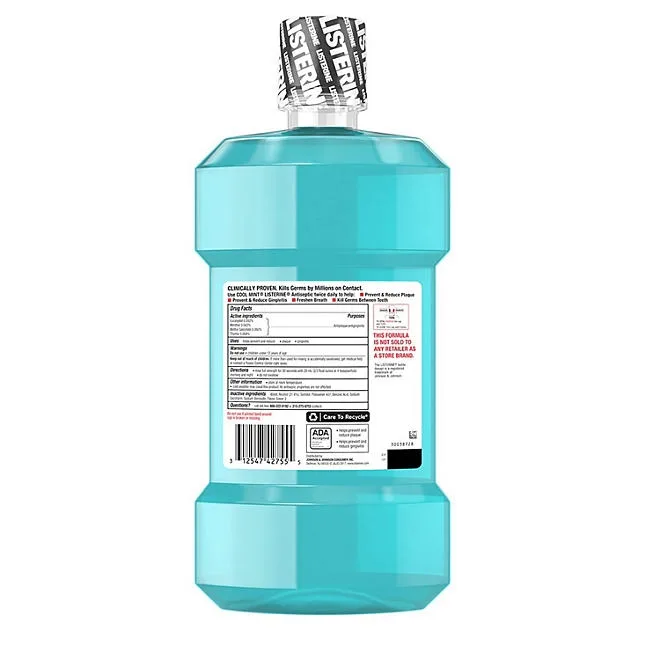 Listerine Cool Mint Antiseptic Mouthwash, 50.7 fl. oz., 2 pk. 3