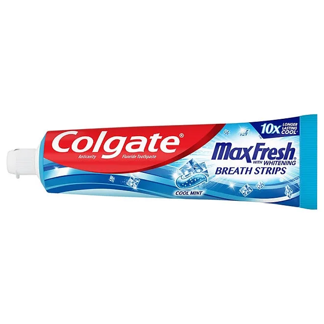 Colgate MaxFresh Toothpaste with Mini Breath Strips, Cool Mint, 7.3 oz., 5 pk 3