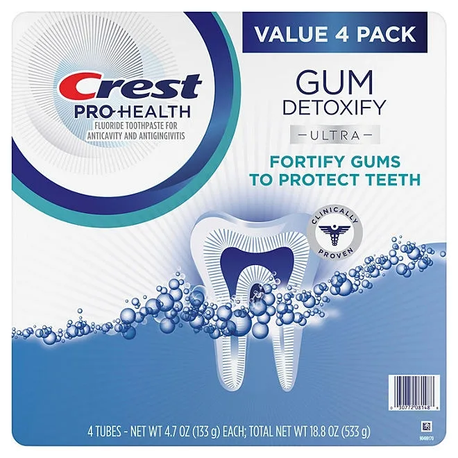 Crest Gum Detoxify Ultra Toothpaste, 4.7 oz., 4 pk. 3