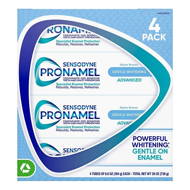 Sensodyne Pronamel Advanced Whitening Toothpaste, 6.5 oz., 4 pk. 2
