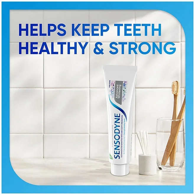 Sensodyne Advanced Whitening Toothpaste, 6.5 oz., 4 pk. 4