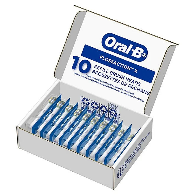 Oral-B FlossAction Electric Toothbrush Replacement Brush Heads, 10 ct. 3