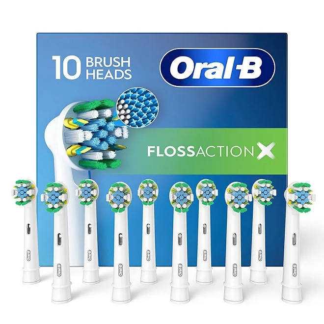 Oral-B FlossAction Electric Toothbrush Replacement Brush Heads, 10 ct. 2