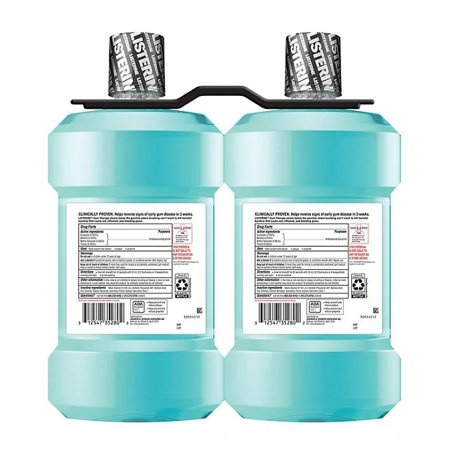 Listerine Gum Therapy Anti-Gingivitis Glacier Mint Mouthwash, 50.72 fl. oz., 2 pk. 3