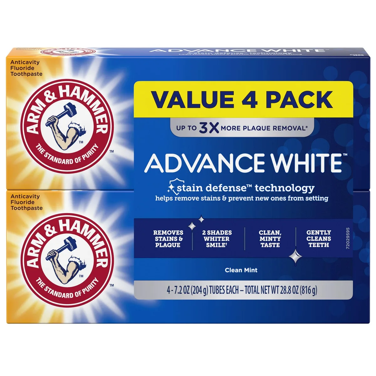 Arm & Hammer Dental Care Advance White Toothpaste, 7.2 oz., 4 pk.