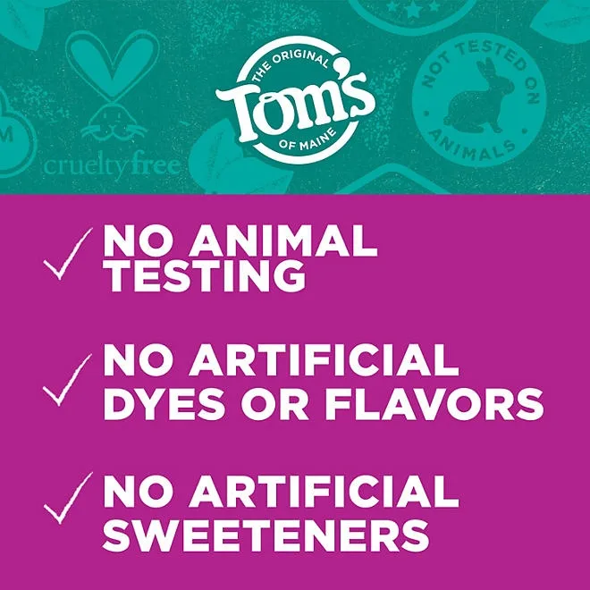 Tom's of Maine Fluoride-Free Antiplaque & Whitening Toothpaste, 4.5 oz., 4 pk. 4