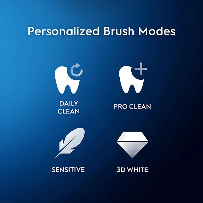 Oral-B Pro Clean X Rechargeable Toothbrush, 2 Pack + 3 Brush Heads 4