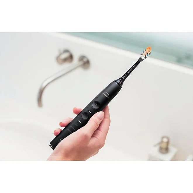 Philips Sonicare DiamondClean Power Toothbrush, Black and Rose Gold, 2 pk. 4