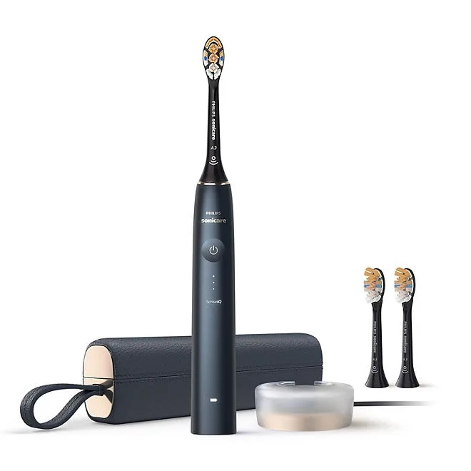 Philips Sonicare Prestige 9900 Power Toothbrush, Midnight Blue, with Replacement Brush Heads 2