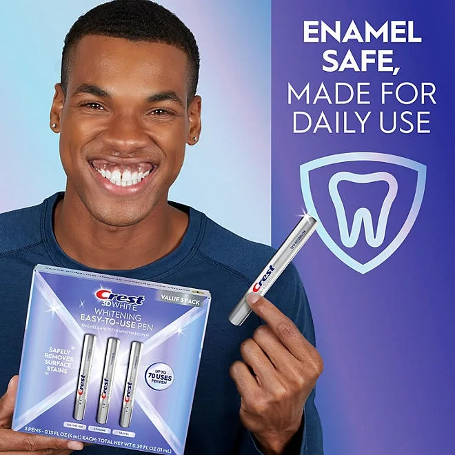 Crest 3DWhite Enamel Safe Teeth Whitening Pens, 0.13 fl. oz., 3 pk. 4