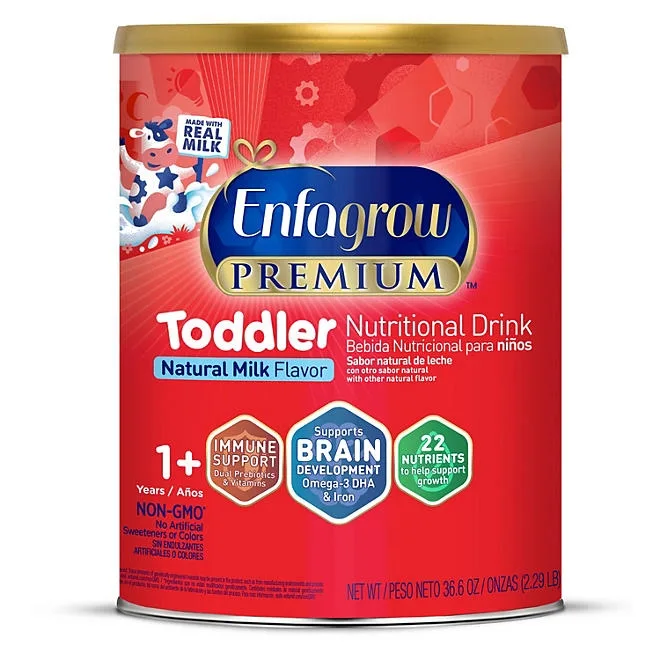 Enfagrow Premium Toddler Nutritional Drink, Milk-Flavored, 36.6 oz. 2