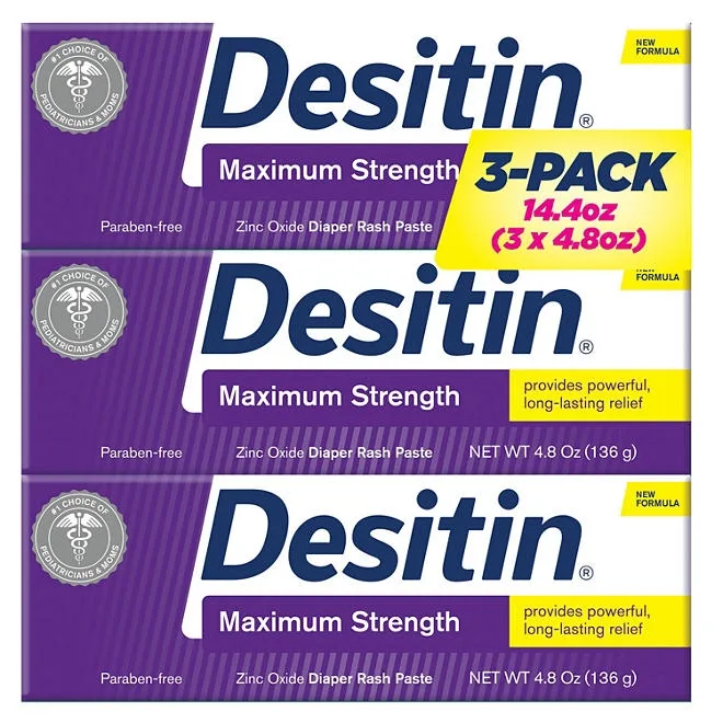 Desitin Maximum Strength Diaper Rash Paste, 4.8 oz., 3 pk. 2