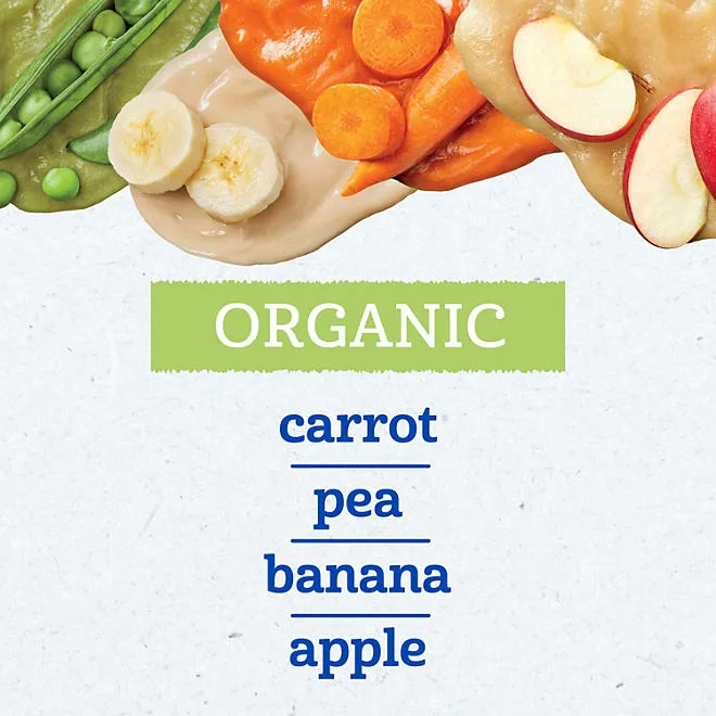 Gerber 1st Foods Organic Baby Food, Fruit & Veggie Value Pack, 4 oz., 20 ct. 5