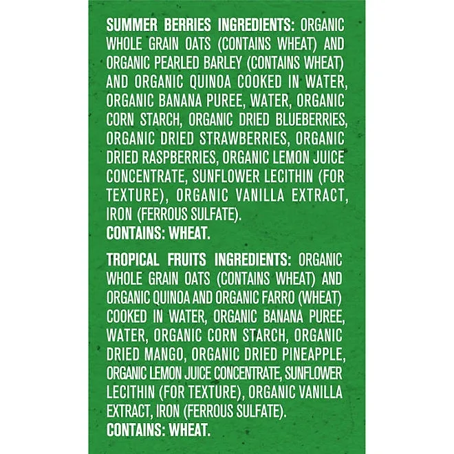Gerber Organic Grain & Grow Morning Bowls, Variety Pack, 4.5 oz., 8 ct. 4