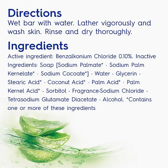 Dial Antibacterial Bar Soap, Aloe Scent, 4 oz., 16 ct. 3