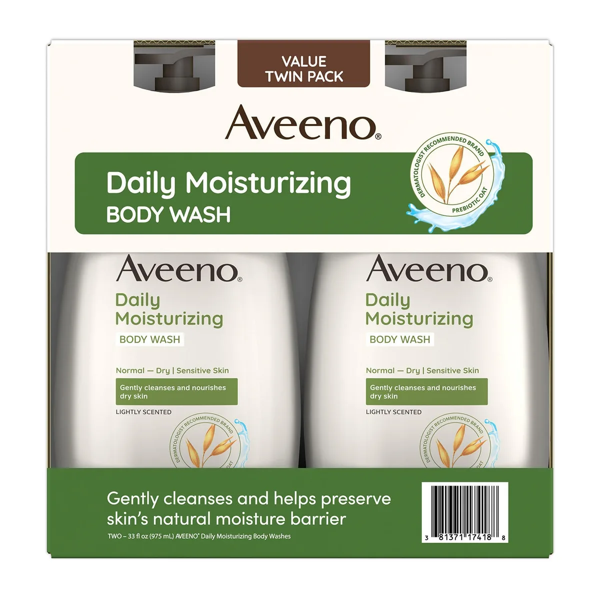 Aveeno Daily Moisturizing Body Wash, 33 fl. oz., 2 pk.