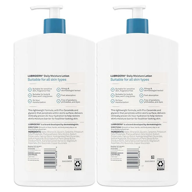 Lubriderm Daily Moisture Body Lotion, 24 fl. oz., 2 pk. 3