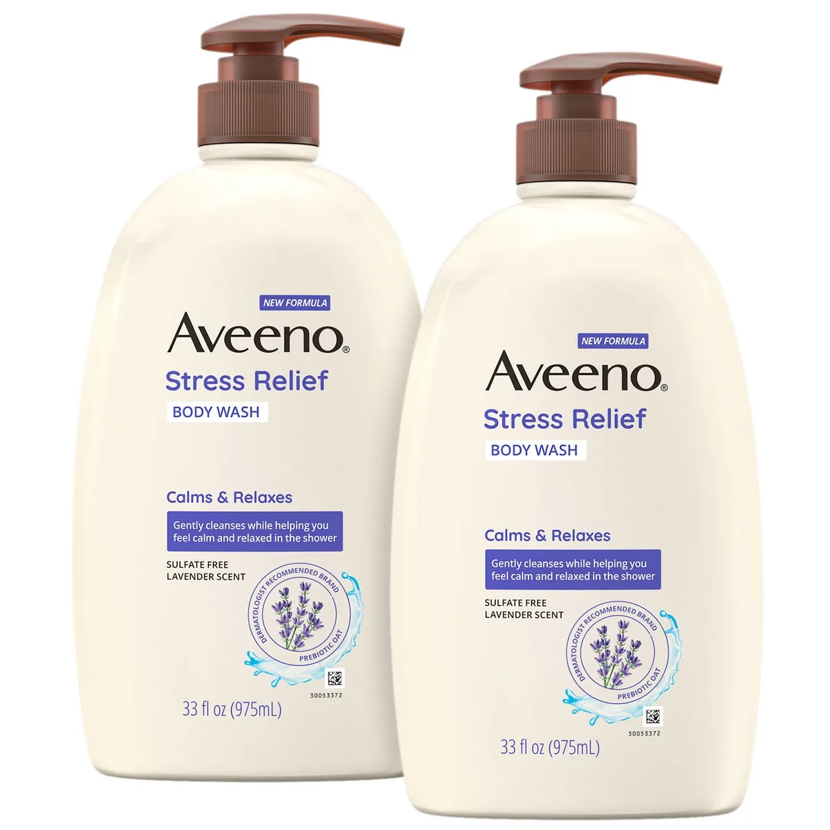 Aveeno Stress Relief Body Wash, 33 fl. oz., 2 pk.