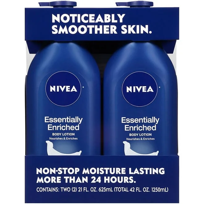 NIVEA Essentially Enriched Body Lotion, 21 fl. oz., 2 pk. 2