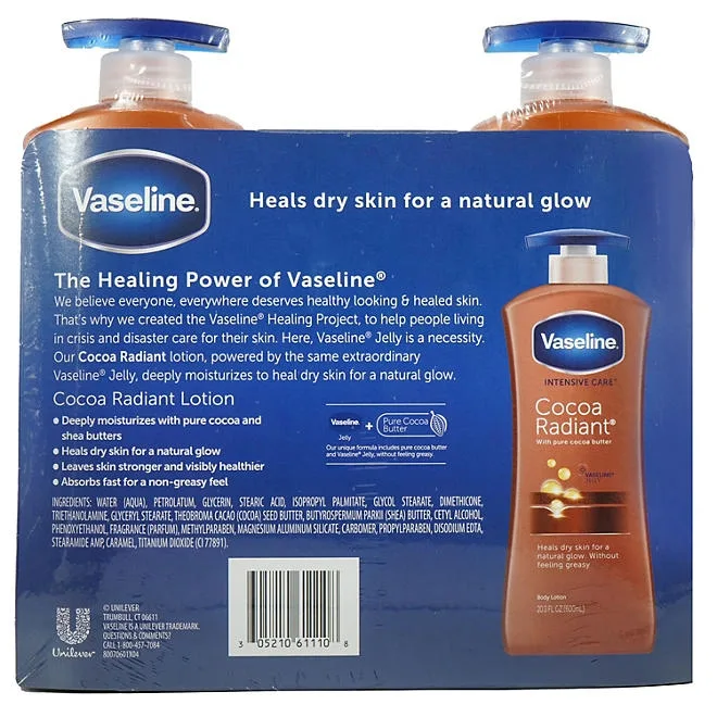 Vaseline Cocoa Radiant Lotion Set 3