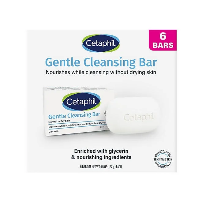 Cetaphil Gentle Cleansing Bar, 4.5 oz., 6 ct. 2