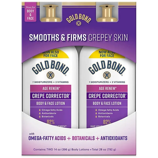 Gold Bond Age Renew Crepe Corrector Lotion, 14 oz., 2 pk. 2