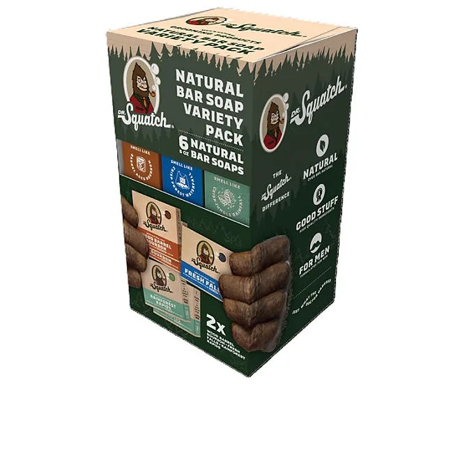 Dr. Squatch Natural Bar Soap, Variety Pack, 5 oz., 6 ct. 5