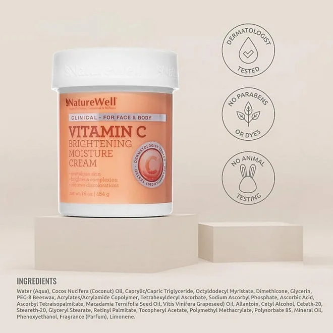 NatureWell Vitamin C Brightening Moisture Cream, 16 oz. 3
