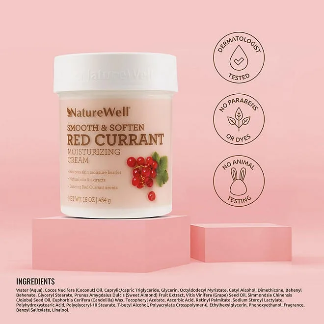 NatureWell Red Currant Moisturizing Cream, 16 oz., 2 pk. 3