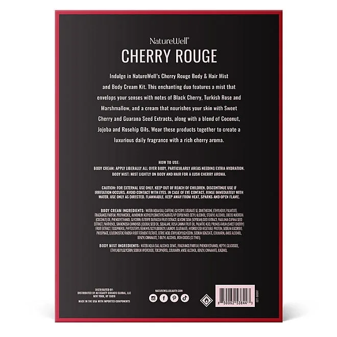 NatureWell Cherry Rouge Body & Hair Mist and Body Cream Kit 3