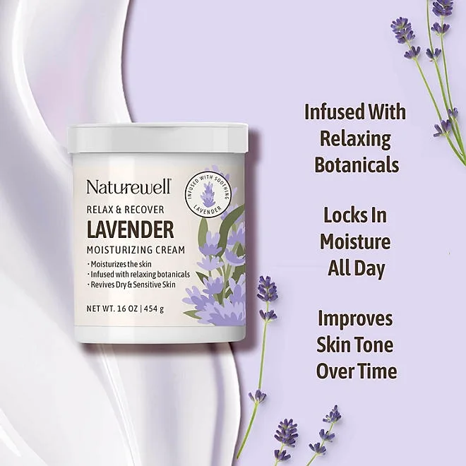 NatureWell Lavender Moisturizing Cream, 16 oz., 2 pk. 4