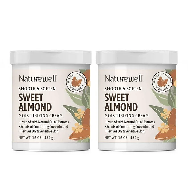 NatureWell Sweet Almond Moisturizing Cream, 16 oz., 2 pk. 2