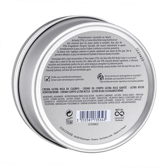L'Occitane, Shea Butter Ultra Rich Body Cream, 6.9 oz. 4