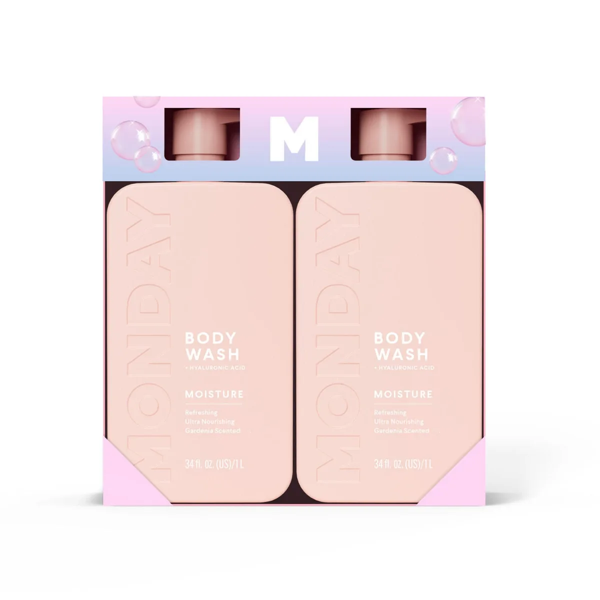 MONDAY Haircare MOISTURE Body Wash Bundle, 34 fl. oz., 2 pk.