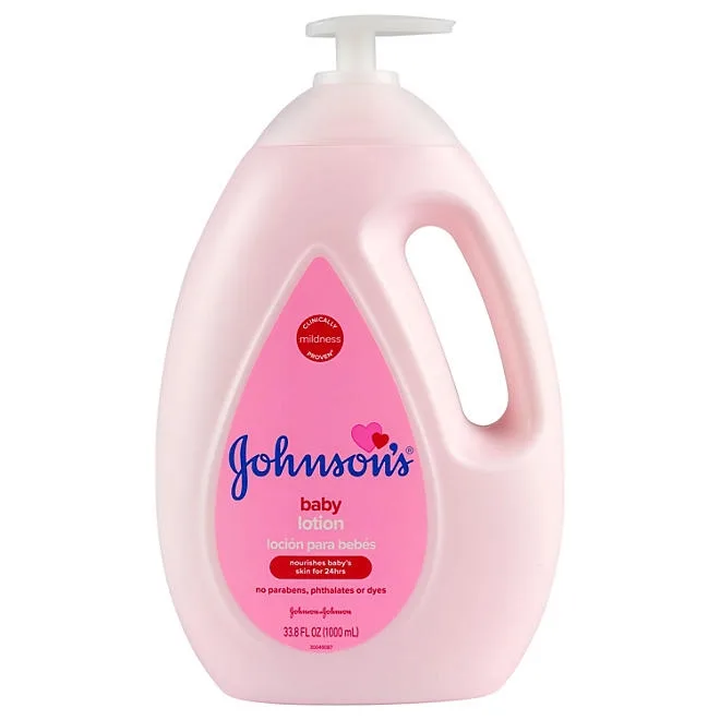 Johnson's Moisturizing Pink Baby Lotion with Coconut Oil, 33.8 fl. oz. 2