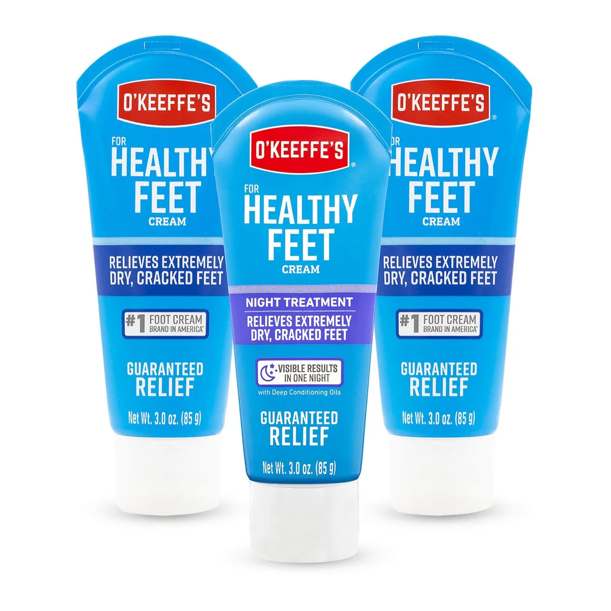 O'Keeffe's Healthy Feet and Healthy Feet Night Treatment, 3 oz., 3 pk.