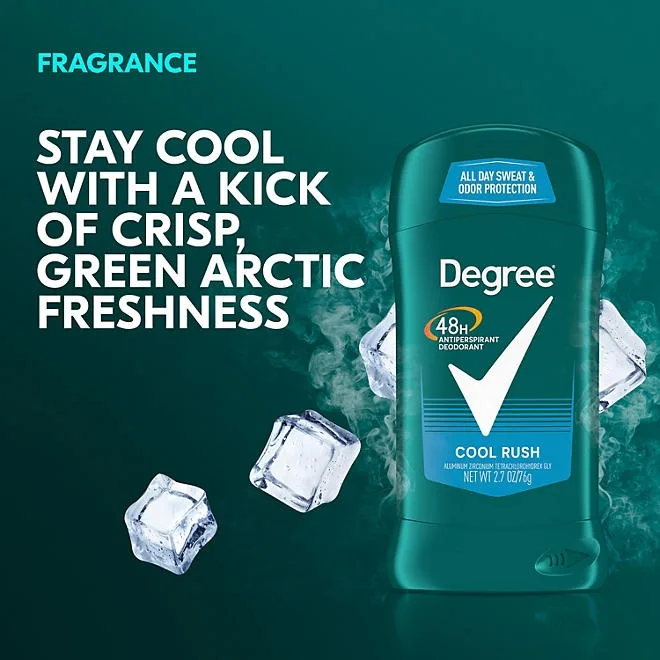 Degree Men Dry Protection Antiperspirant, Cool Rush, 2.7 oz., 5 pk. 4