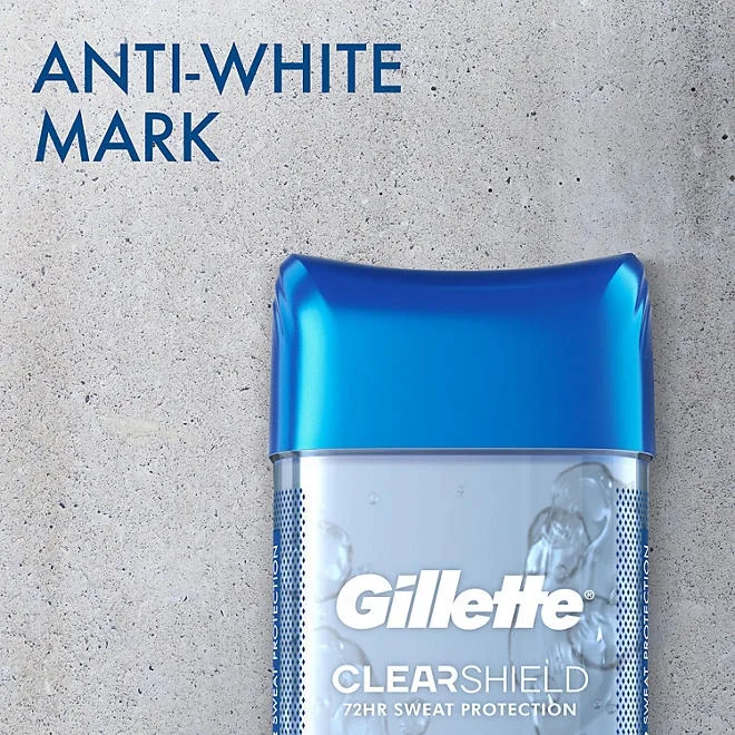Gillette Cool Wave Clear Gel Men's Antiperspirant and Deodorant, 3.8 oz., 5 pk. 5