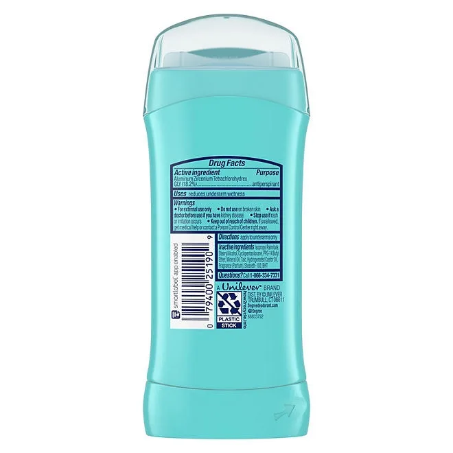 Degree Antiperspirant Deodorant, Shower Clean, 2.6 oz., 5 pk. 3