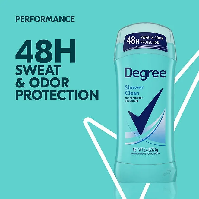 Degree Antiperspirant Deodorant, Shower Clean, 2.6 oz., 5 pk. 5