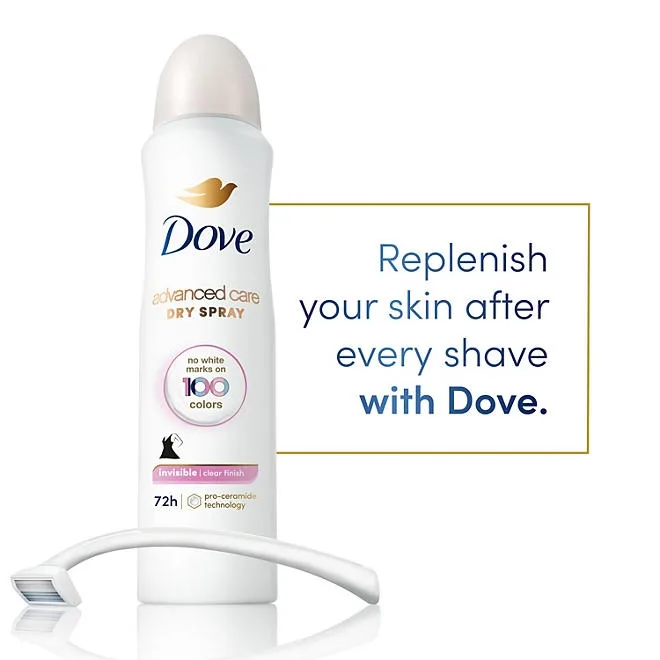 Dove Advanced Care Clear Finish Antiperspirant Spray, 4.8 oz., 3 pk. 4