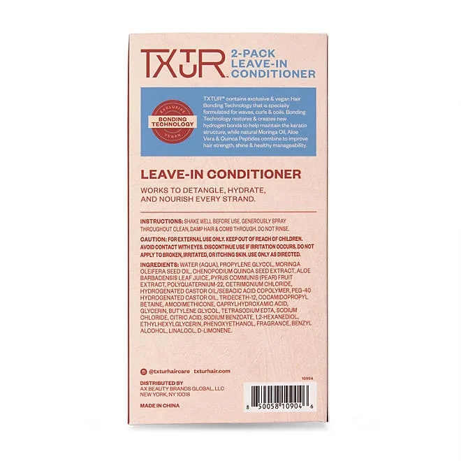 TXTUR Leave-In Conditioner, 10 fl. oz., 2 pk. 3