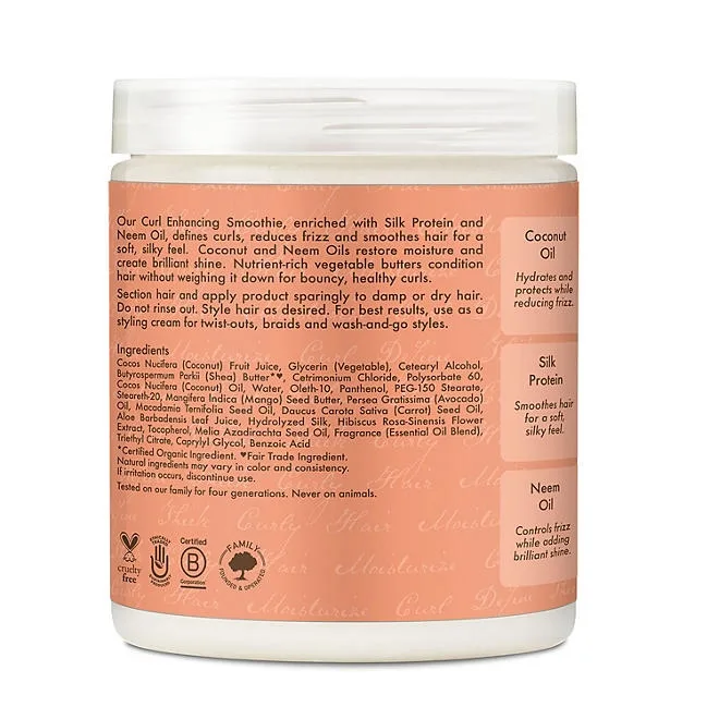 Shea Moisture Curl Enhancing Smoothie Hair Cream, Coconut and Hibiscus, 20 oz. 3