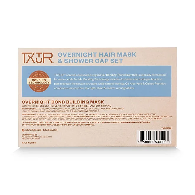 TXTUR Overnight Bond Building Mask + Sleeping Cap Kit 3
