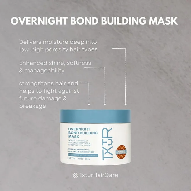 TXTUR Overnight Bond Building Mask + Sleeping Cap Kit 4