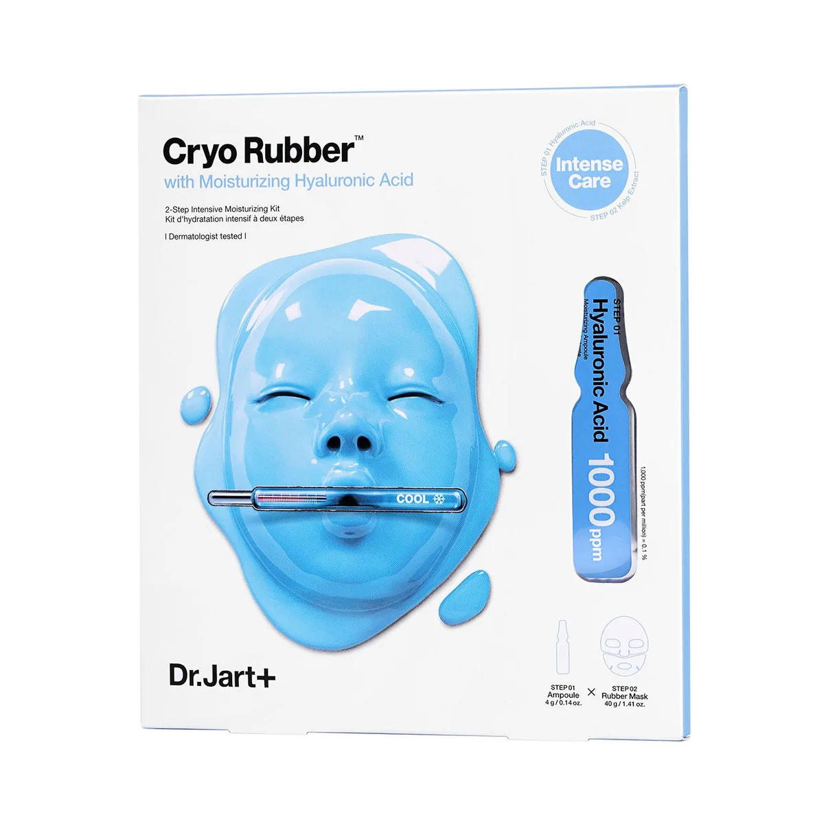 Dr. Jart+ Cryo Rubber with Moisturizing Hyaluronic Acid Face Mask, 1.4 oz., 2 pk.