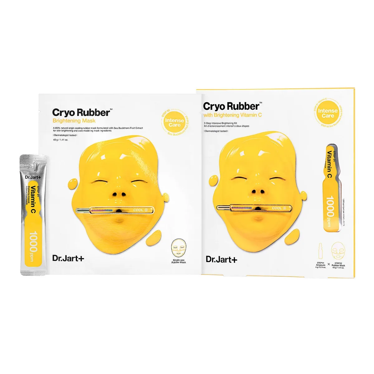 Dr. Jart+ Cryo Rubber with Brightening Vitamin C Intense Care Mask, 1.4 oz., 2 pk.