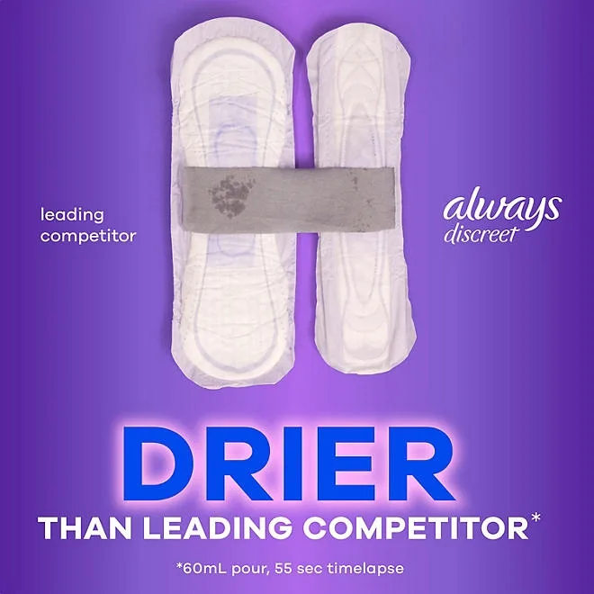 Always Discreet plus Incontinence Pads for Women, Moderate, 153 ct. 5