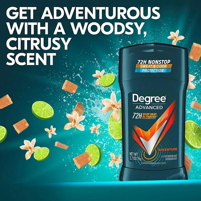 Degree for Men Advanced Protection Antiperspirant, Adventure, 2.7 oz., 5 pk. 4